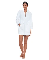 Lauren Ralph Women's Lace-Up Tunic Cover-Up