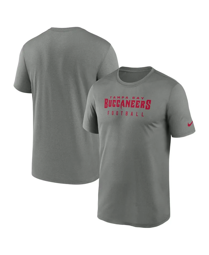 Men's Nike Heather Gray Tampa Bay Buccaneers Sideline Legend Performance T-shirt
