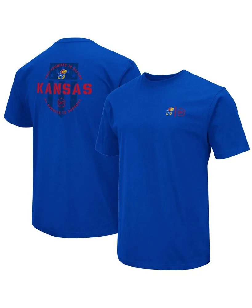 Men's Colosseum Royal Kansas Jayhawks Oht Military-Inspired Appreciation T-shirt