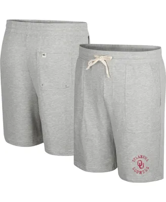 Men's Colosseum Heather Gray Oklahoma Sooners Love To Hear This Terry Shorts