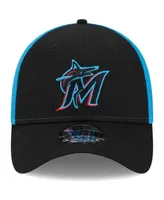 Men's New Era Black Miami Marlins Team Neo 39THIRTY Flex Hat