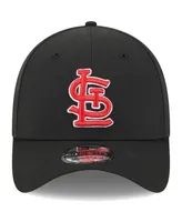 Men's New Era Black St. Louis Cardinals Logo 39THIRTY Flex Hat