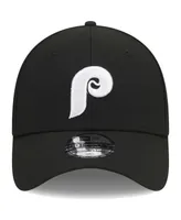 Men's New Era Black Philadelphia Phillies Logo 39THIRTY Flex Hat