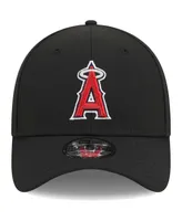 Men's New Era Black Los Angeles Angels Logo 39THIRTY Flex Hat