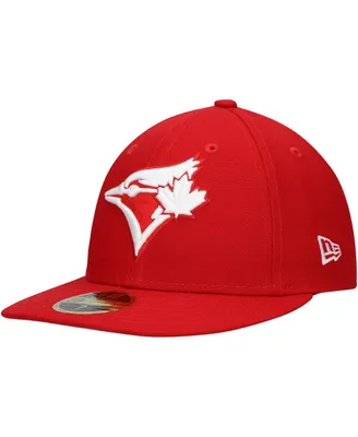 Men's New Era Scarlet Toronto Blue Jays Low Profile 59FIFTY Fitted Hat