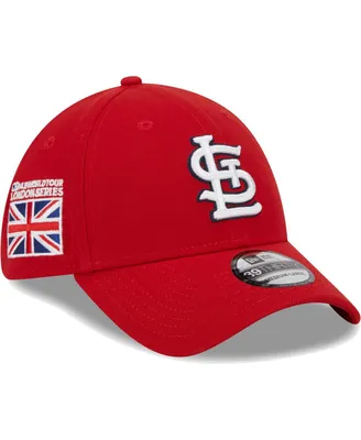 Men's New Era Red St. Louis Cardinals 2023 Mlb World Tour: London Series Flag 39THIRTY Flex Hat