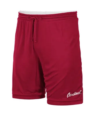 Men's Colosseum Cardinal Stanford Wiggum Reversible Shorts