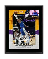 LeBron James Los Angeles Lakers 10.5" x 13" 3rd Player In Nba History to Score 35000 Points Sublimated Plaque