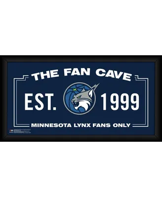 Minnesota Lynx Framed 10" x 20" Fan Cave Collage