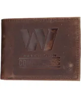 Men's Brown Washington Commanders Bifold Leather Wallet