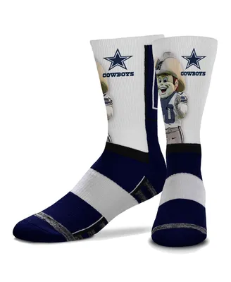 Youth Boys and Girls For Bare Feet Dallas Cowboys Mascot Snoop Crew Socks