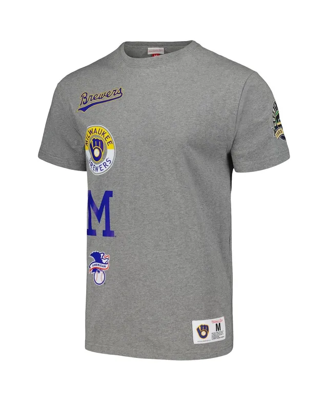 Mitchell & Ness Heather Gray Chicago Cubs Cooperstown Collection City  Collection T-shirt for Men