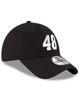 Men's New Era Black Alex Bowman Enzyme Washed 9TWENTY Adjustable Hat