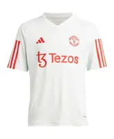 Big Boys adidas White Manchester United Training Jersey