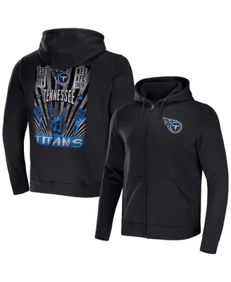 Men's Nfl x Darius Rucker Collection by Fanatics Black Tennessee Titans Rocker Full-Zip Hoodie