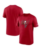 Men's Nike Red Tampa Bay Buccaneers Legend Logo Performance T-shirt