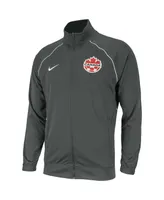 Men's Nike Gray Canada Soccer Anthem Raglan Full-Zip Jacket