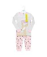 Hudson Baby Big Girls Cotton Pajama Set