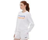 Bench Dna Women's French Terry Graphic Crew Neck Sweatshirt - BLEHA0421M