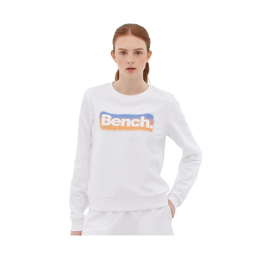 Bench Dna Women's French Terry Graphic Crew Neck Sweatshirt - BLEHA0421M