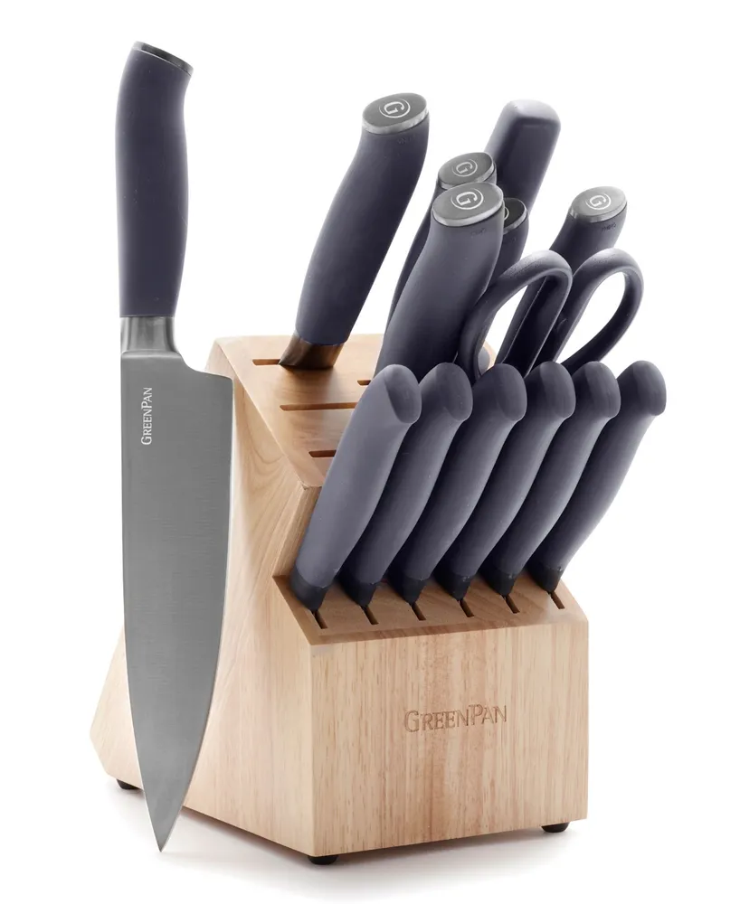 GreenPan Titanium 15-Piece Knife Block Set