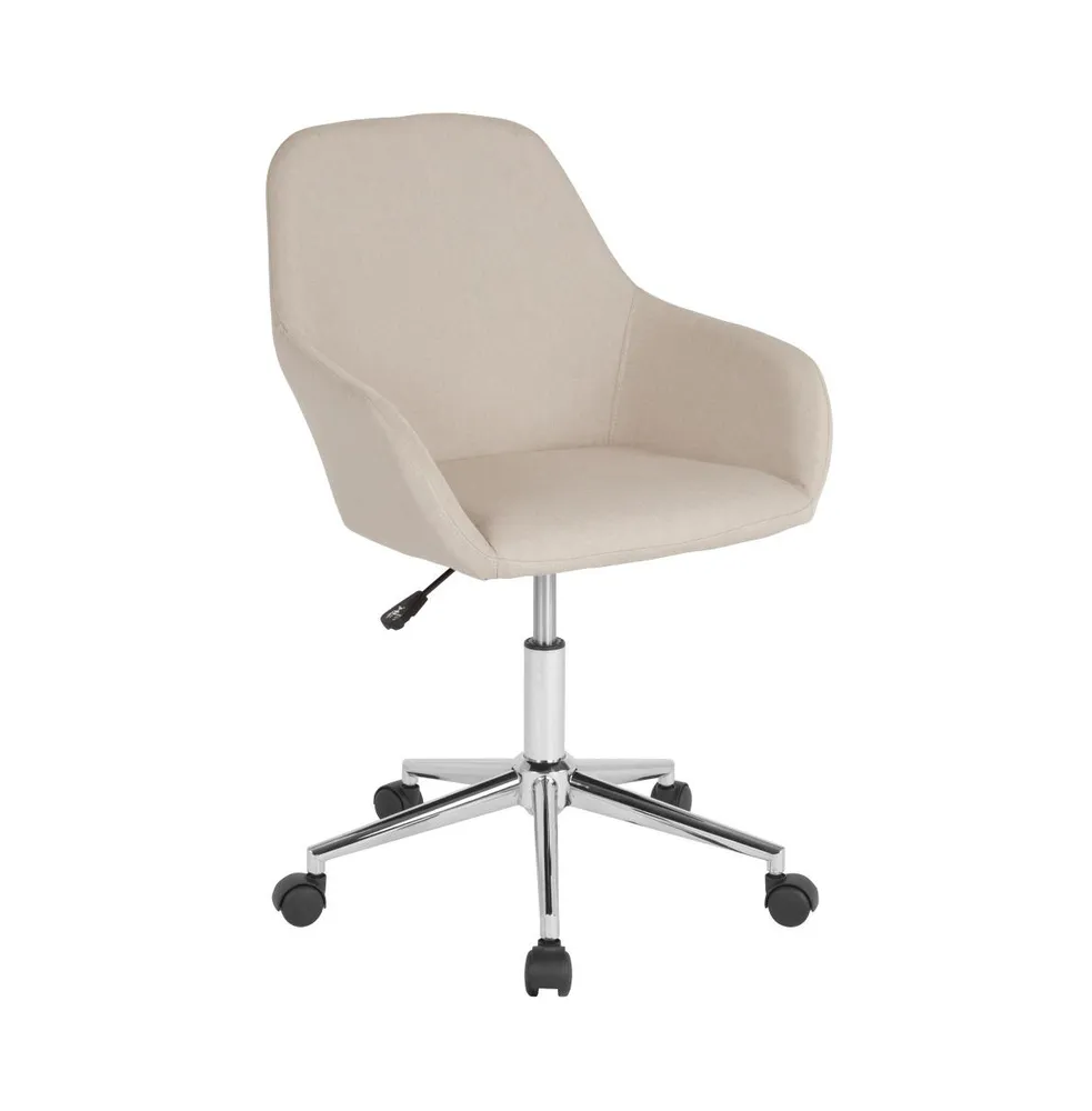 Merrick Lane Roma Home Office Bucket Style Chair With 360 Degree Rotating Swivel