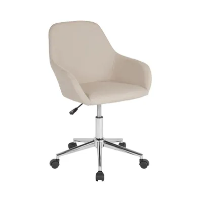 Merrick Lane Roma Home Office Bucket Style Chair With 360 Degree Rotating Swivel