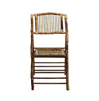 Bamboo Folding Chairs | Set Of 2 Bamboo Wood Folding Chairs