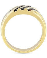 Men's Black & Brown Diamond Ring (1/2 ct. t.w.) in 10k Gold