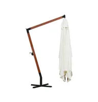 vidaXL Parasol 118.1"x157.5" White