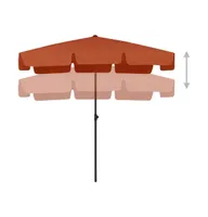 vidaXL Beach Umbrella Terracotta 78.7"x49.2"