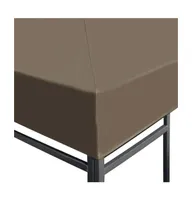 vidaXL Gazebo Top Cover 9.1 oz/yd² 9.8'x9.8' Taupe