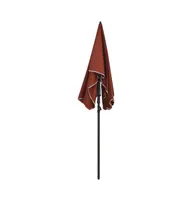 vidaXL Garden Parasol with Pole 78.7"x51.2" Terracotta