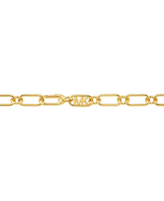 Michael Kors Plated Empire Link Chain Necklace - Gold
