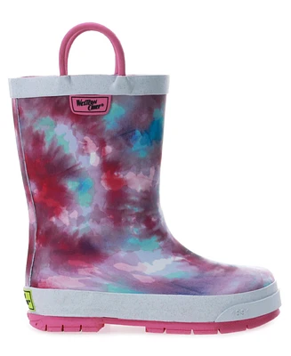 Toddler Little Girl's and Big Tie Dye Rain Boot