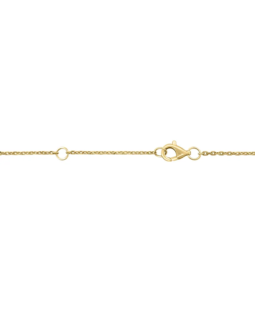 Effy Diamond Scattered Cluster Heart 18" Pendant Necklace (1/4 ct. t.w.) in 14k Gold