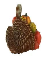 8.5" Fall Harvest Give Thanks Cornucopia Decoration