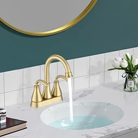 Streamdale Furniture 19 X16 Oval Shaped Undermount Bathroom Sink Modern Pure Porcelain Ceramic Lavatory Vanity