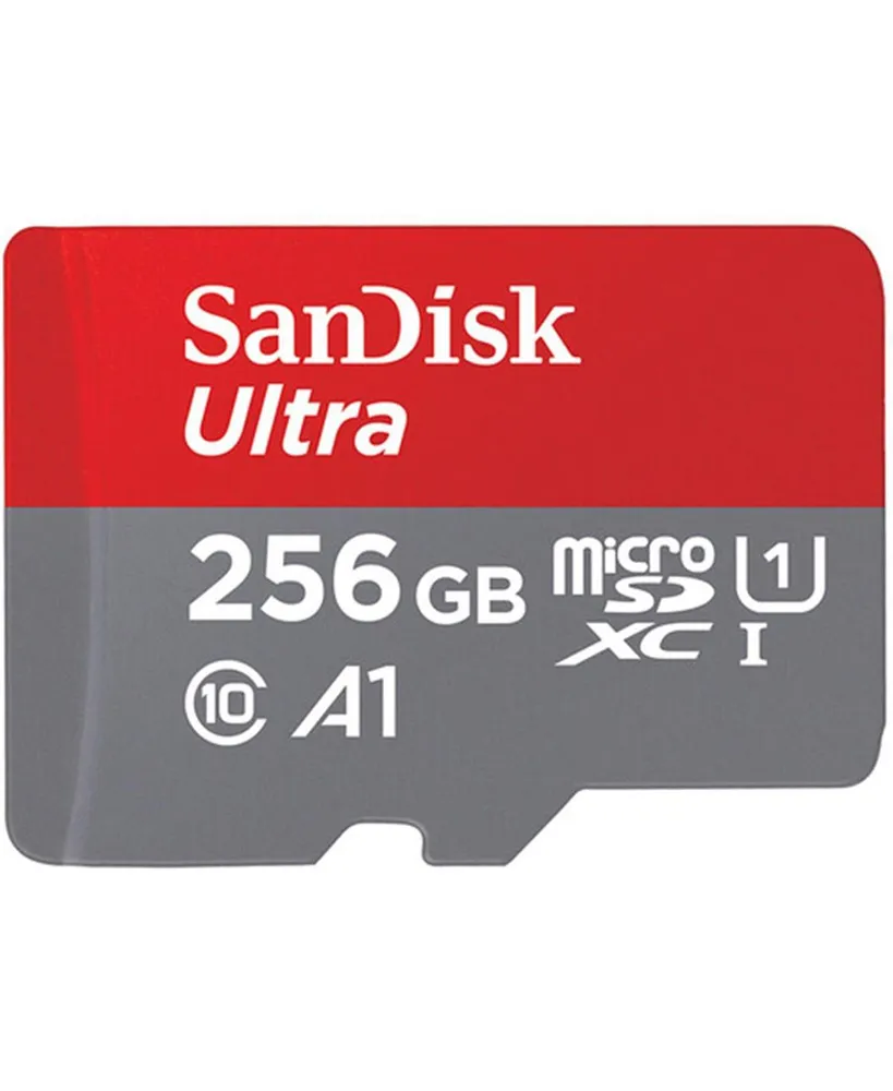 SanDisk 256GB Ultra Uhs-i microSDXC Memory Card with Adapter - 120MBs & C10, Uhs & U1, A1