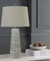 28" Casual Resin Table Lamp with Designer Shade