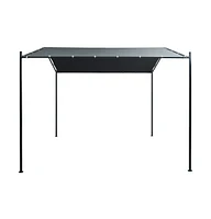 vidaXL Gazebo Pavilion Tent Canopy 9.8ft x9.8ft Steel Anthracite