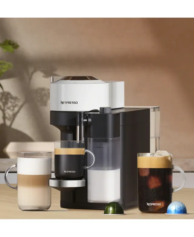 Nespresso Vertuo Coffee and Espresso Machine by Breville, Chrome with  Aeroccino Milk Frother - Macy's