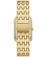 Fossil Women's Raquel Three-Hand Date Gold-Tone Stainless Steel Watch, 26mm