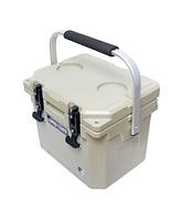 Camp-zero 10 | 10.6 Qt. Premium Cooler with 2 Molded-in Cup Holders & Folding Aluminum Handle