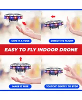 Force1 Scoot Led Hand Operated Drone for Kids or Adults - Red/Blue