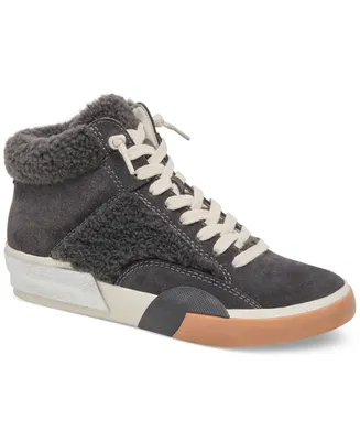 Dolce Vita Women's Zilvia Lace-Up Plush High-Top Sneakers