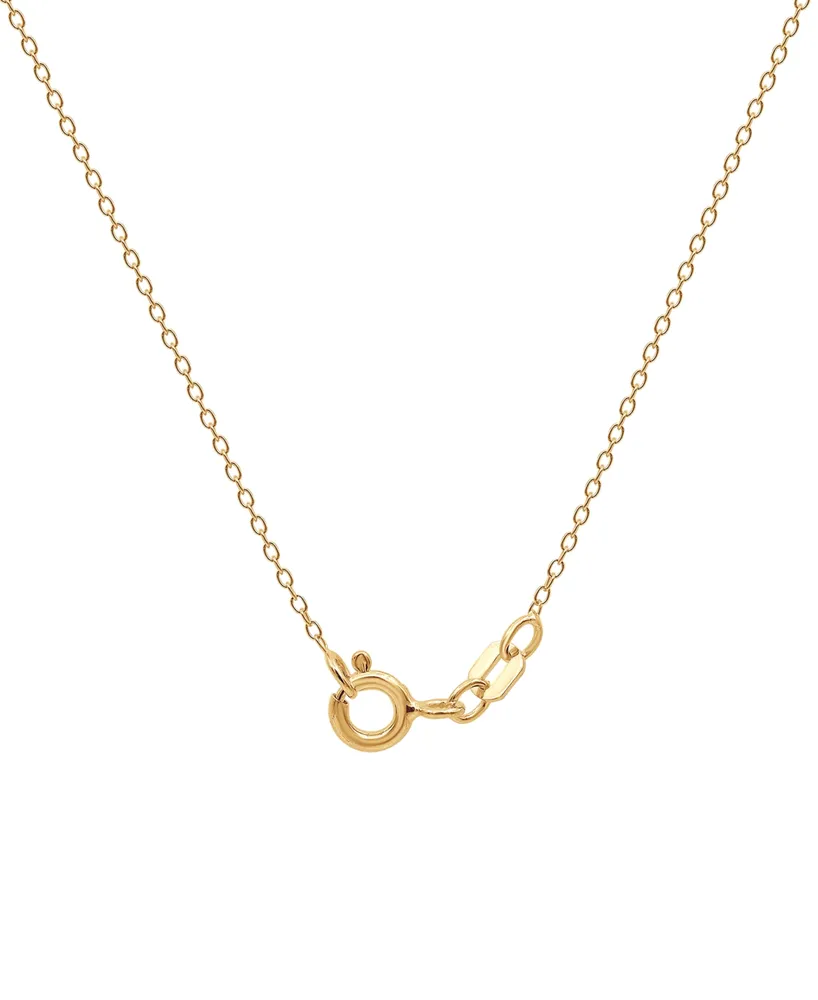 Diamond Treble Clef 18" Pendant Necklace (1/4 ct. t.w.) in Gold-Plated Sterling Silver - Gold