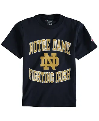 Big Boys Champion Navy Notre Dame Fighting Irish Circling Team Jersey T-shirt