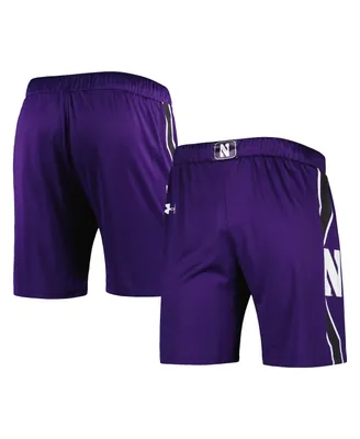 Men's Under Armour Purple Northwestern Wildcats Logo Replica Basketball Shorts