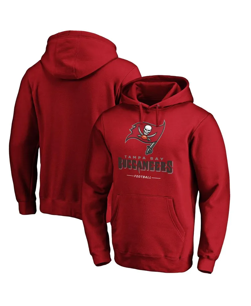 Men's Fanatics Red Tampa Bay Buccaneers Big and Tall Team Logo Lockup Pullover Hoodie